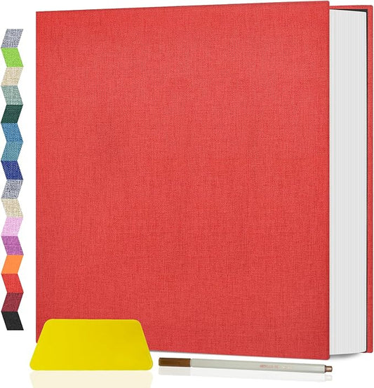 Popotop Photo Album Self Adhesive Scrapbook Album for 4x6 5x7 8x10 Pictures DIY Photo Book as Scrapbooking Supplies Kits, Birthday Gifts for Women Mom Wedding Baby Family Travel