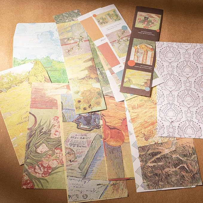 YagCu Scrapbook Kit for Beginners, Aesthetic Junk Journal Supplies, Scrapbooking and Journaling Materials, Bullet Journals Stationery, Planner DIY Arts Craft, Women Adults