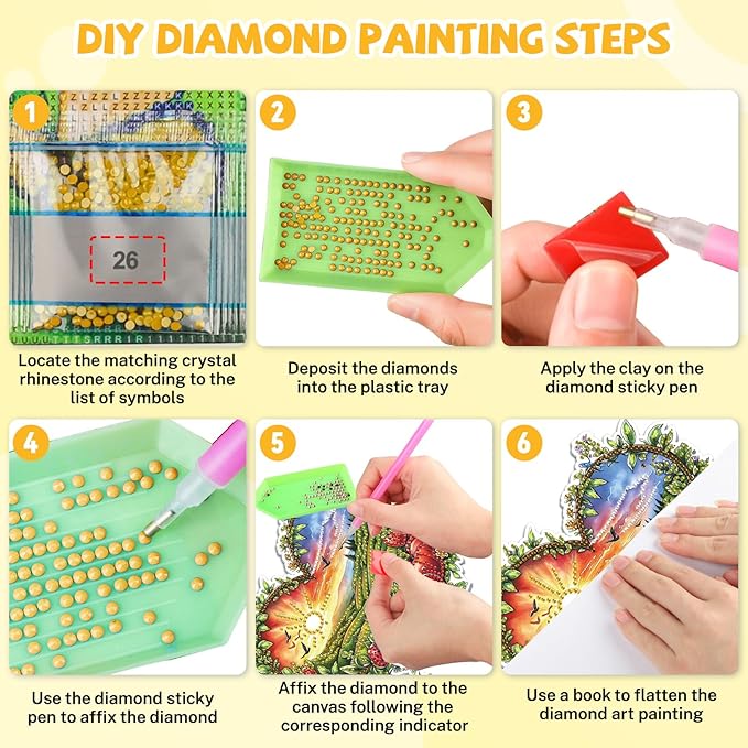Bowetile Heart Shape Diamond Art Hanging Fruit Kits for Adults, 5D Special Shape Diamond Painting Landscape Window Pendant Kits, Gem Art Suncatchers Ornament for Home Garden Wall Decor