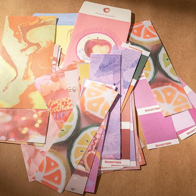 YagCu Scrapbook Kit for Beginners, Aesthetic Junk Journal Supplies, Scrapbooking and Journaling Materials, Bullet Journals Stationery, Planner DIY Arts Craft, Women Adults