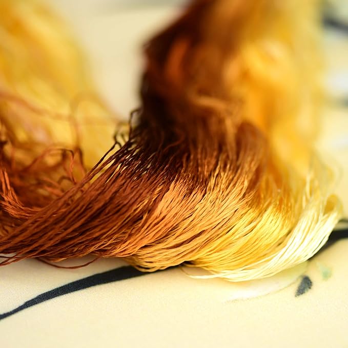 4 Skeins Mulberry Silk Floss Embroidery Thread Floss-Cross Stitch Threads China Silk Woven Jewelry Threads DIY Sewing Kits (13)