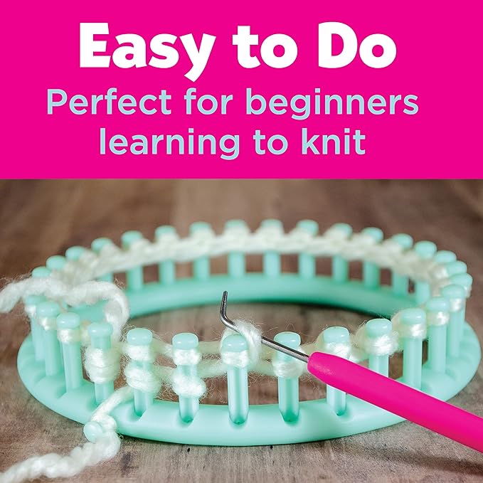 Creativity for Kids Quick Knit Loom Unicorn Plushie - Knitting Craft Kit for Kids - Create a DIY Unicorn Plush Toy (Ages 7+)
