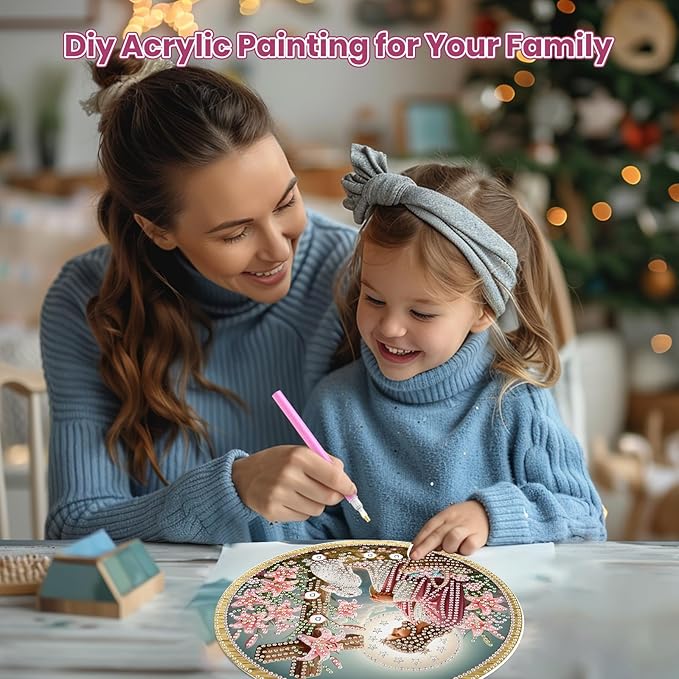 MOGTAA Easter Bunny Diamond Art Hanging Kits for Adults Beginners, Jesus Diamond Art Suncatchers, 5D Special Shape Flowers Diamond Painting Window Pendant Kit for Home Garden Wall Decor