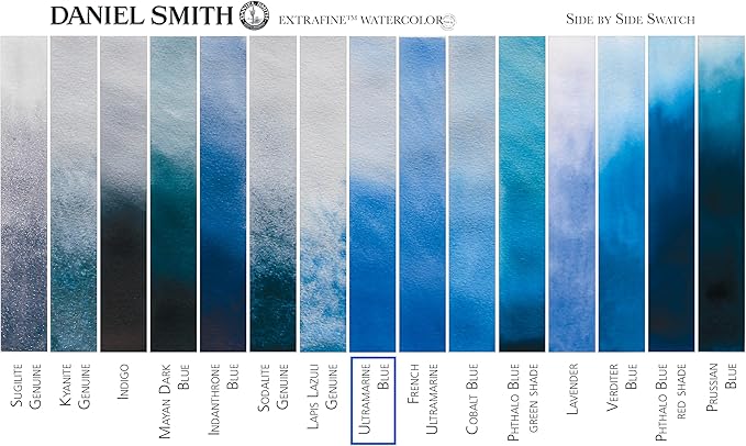 Daniel Smith Extra Fine Watercolor Paint, 5ml Tube, Ultramarine Blue, 284610106