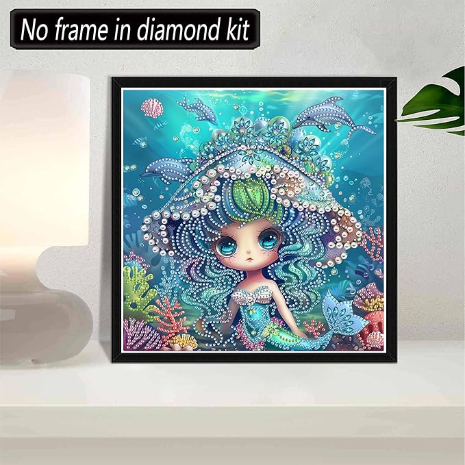 SKRYUIE DIY Diamond Art Kits for Adults Elf Special Shape - 5D Diamond Painting Kits for Adults Animal - Crystal Embroidery Cross Stitch - Craft for Wall & Office Decor 12 x 12 Inch c19
