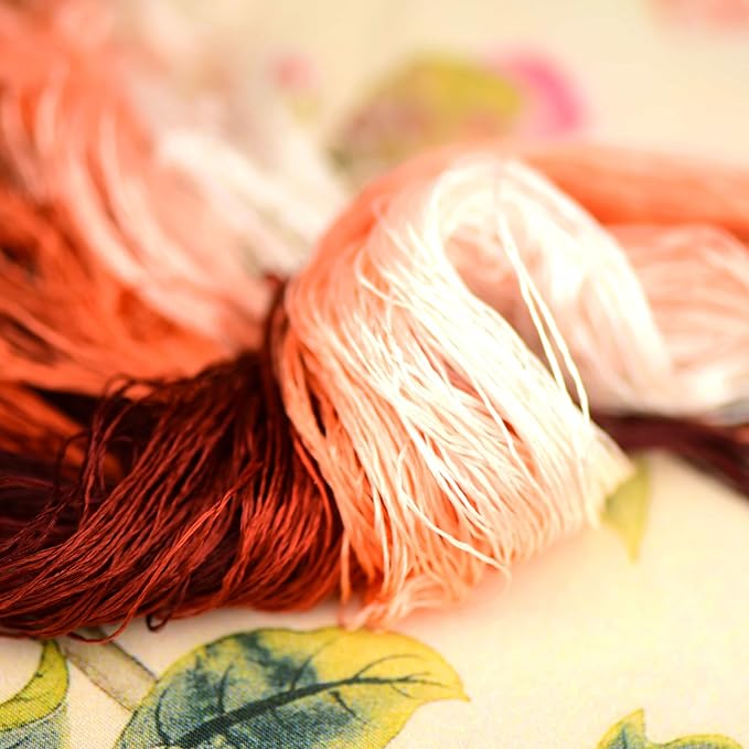 Mulberry Silk Floss Embroidery Thread Floss-Cross Stitch Threads China Silk Woven Jewelry Threads DIY Sewing Kits (30)