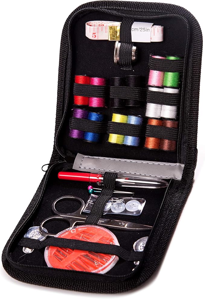 Embroidex Sewing Kit - Home, Travel & Emergencies - Quality Notions, Scissor & Thread - Great Gift