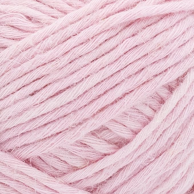 Lion Brand Yarn Cotton Hemp, Soft, Durable Yarn for Crochet and Knitting, 3 Pack, Peony