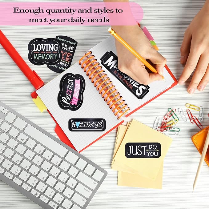 12 Sheets Family Scrapbook Stickers Friends Retirement Memories Scrapbooking Stickers Vintage Family Sticker Inspirational Scrapbook Photo Album Sticker Supplies for Planner Book Crafts Laptop Window
