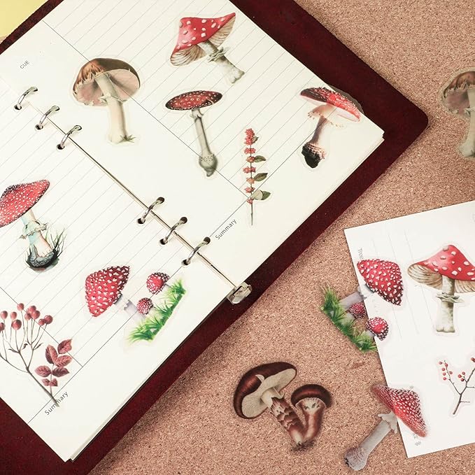 pengxiaomei 200 Pcs Floral Scrapbooking Vintage Stickers, Self-Adhesive Flowers Stickers for Journaling Card Making Scrapbook Style Wall Notebook Letters Window DIY (Mixed Style) Assorted, Multicolor