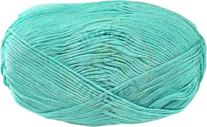 10-Pack of Yonkey Monkey 500 Grams Yarn - 70% Rayon derived from Bamboo, 30% Cotton - Imported - Light Green 9071