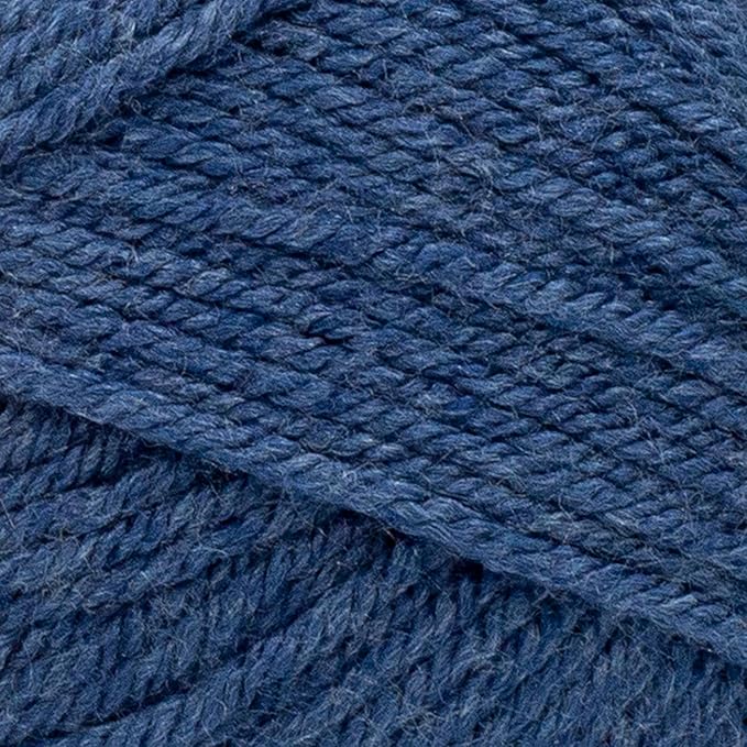 Lion Brand Yarn Basic Stitch Anti-Pilling Yarn for Crocheting, Knitting, and Crafts, Deep Denim Heather, 3 Pack