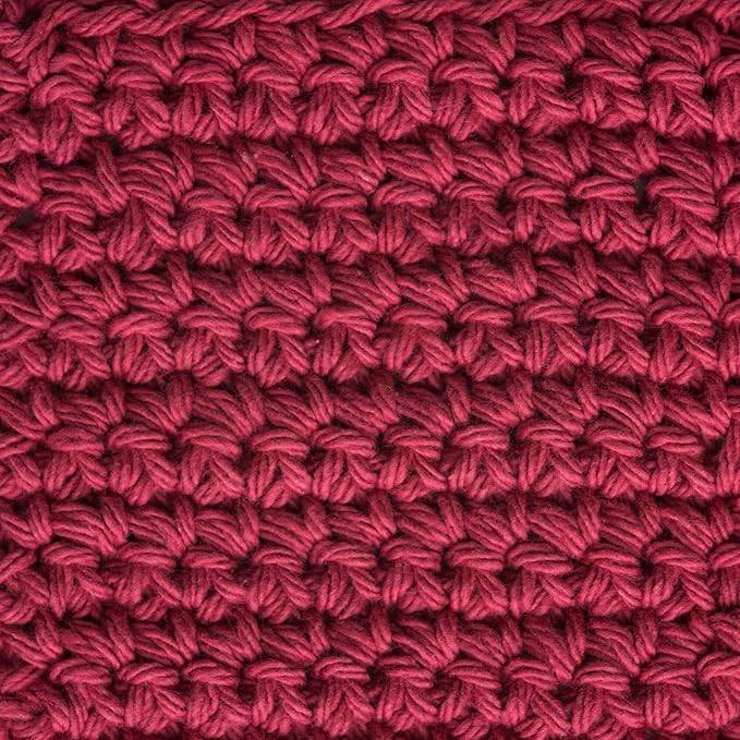 Lily Sugar'n Cream 100% Cotton Yarn 6-Pack Bundle with Bella's Crafts Stitch Markers (Spectrum)