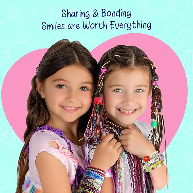 bracelet making kit for girls - friendship bracelet kit - christmas gifts for ages 6 7 8 9 10 11 12 year old girl birthday gifts, arts and crafts for kids ages 8-12 teen bracelets diy maker light blue