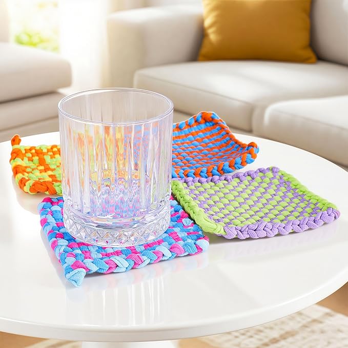 daheypong Weaving Loom Kit, Arts and Crafts for Kids and Adults, Potholder Weaving Loom Kits with 300pcs Craft Loops, Make Craft Potholders and Friendship Bracelets, Ideal Gifts for Girls
