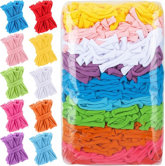 Kifmurase 1000 Pcs Refill Loops for 7 Inch Weaving Loom, 10 Colors Loom Loops for Potholder Making, Elastic Weaving Loop Craft Flexible Loom DIY Kit Craft Bands for Adults DIY Projects Gifts