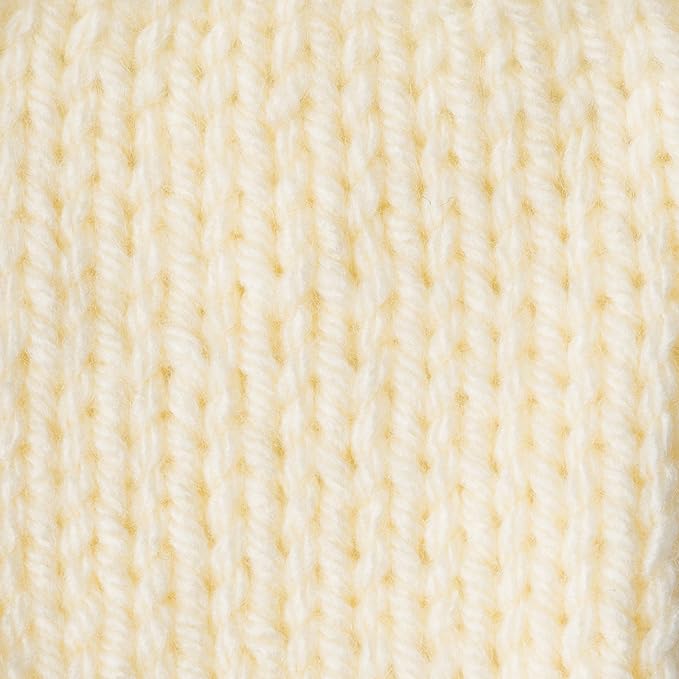 Caron One Pound Solids Yarn, 16oz, Gauge 4 Medium, 100% Acrylic - One Pound Cream - For Crochet, Knitting & Crafting ( 1 Piece )
