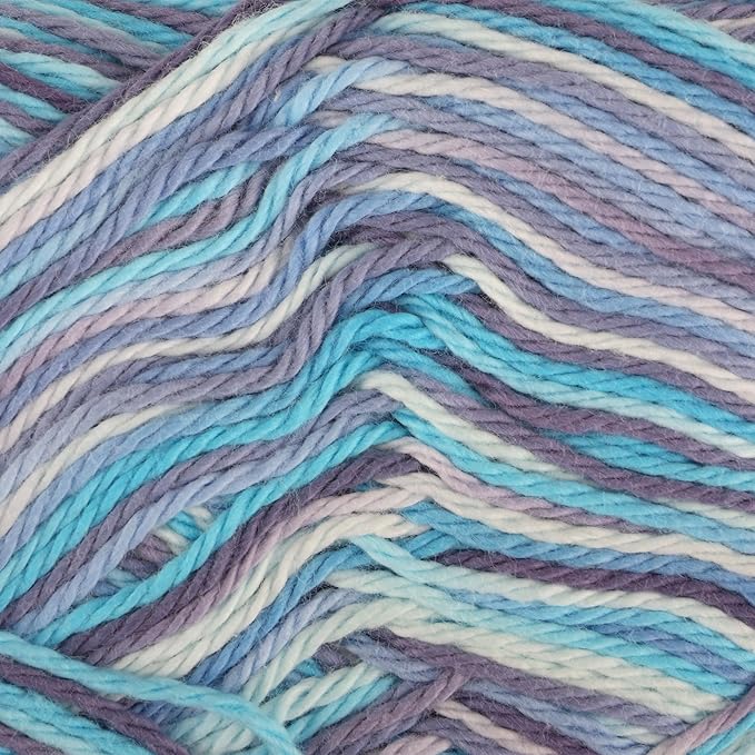 JubileeYarn Cotton Select Yarn - 50g/Skein Sport Weight - Tidal Wave - 4 Skeins