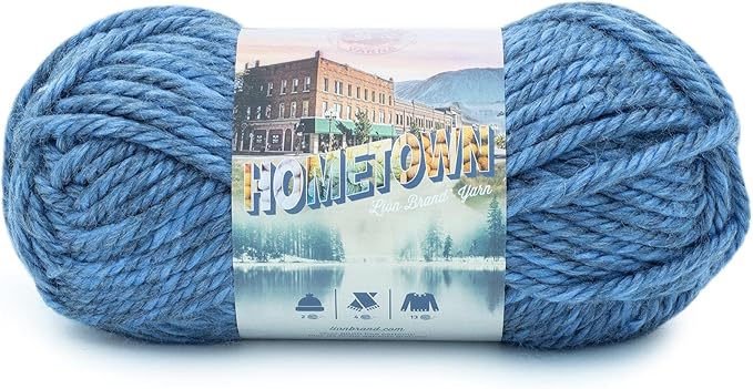 Lion Brand Yarn Hometown Yarn, Super-Bulky Yarn for Knitting, Crocheting, and Crafting, 1 Pack, Sleepy Hollow Spirit