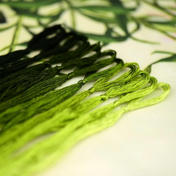 Natural 100% Silk Thread, Handmade Embroidery Thread Silk Floss 10 Colors 110m Each (44)