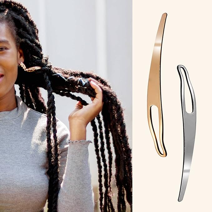 KACOLA Dreadlock Crochet Hook for Hair, Locs Crochet Needle, Dreadlocks loc Crochet Needle, Interlocking Tool for locs, Braid Craft (0.5mm)