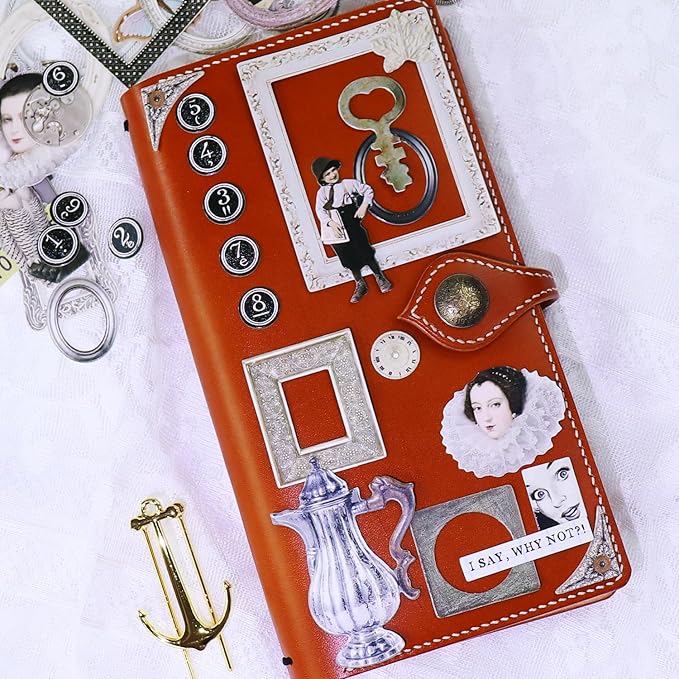 Vintage Junk Journal Items Kit Pre Cut Paper Cards Cutout Cardstock Art Aesthetic Decor Hollow Out Craft Elements Small Embellishments Supplies for Adults Scrapbook Pack (Photo Frame Silvery)