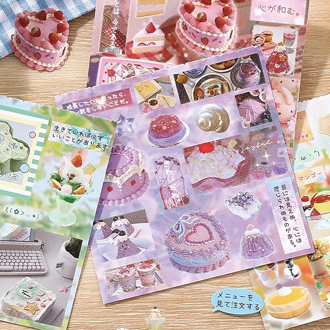 650+ Pcs Japanese Sticker Book- Aesthetic Cute Y2K Retro Sticker Book - Japanese Stationery Stickers for Scrapbooking, Journals, Planners, Water Bottles & Junk Journal Supplies