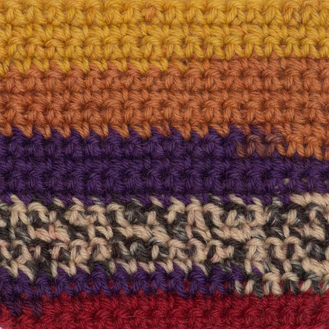 Patons Kroy Socks Yarn 2-Pack Bundle with Bella's Crafts Stitch Markers (Sunset Stripes)