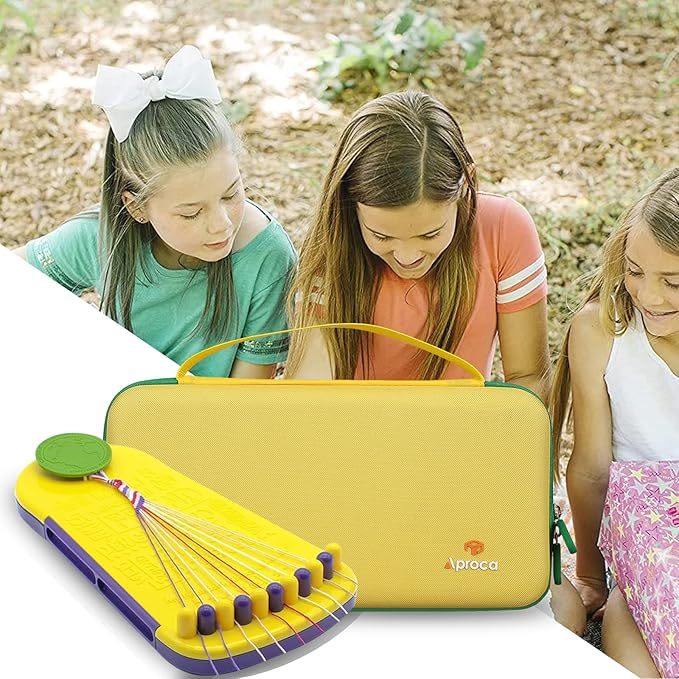 Aproca Case Compatible with Choose Friendship Bracelet Making Kit, Storage Portable Bag for Accessories - Yellow (Case Only)