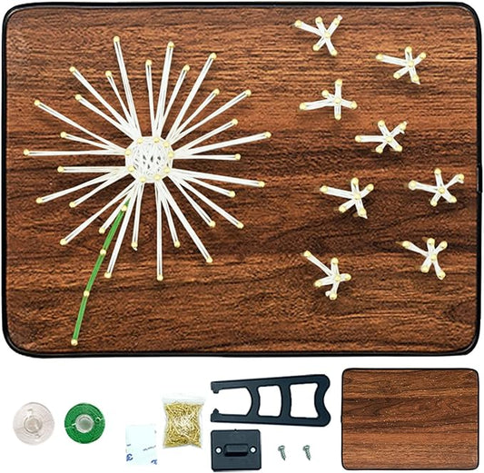 BAZIMA DIY String Art Kit for Beginner, DIY Craft Kit,Unique Gift,Craft Kit for Holidays，Dandelion 2