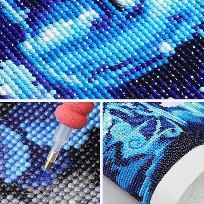 SENQAO Peacock Diamond Painting Kits for Adults, DIY 5D Full Drill Diamond Art Kit for Adults Beginner, Diamond Dots Painting Craft for Home Wall Decor 12x16 Inch (Peacock)