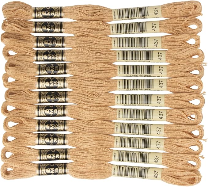 DMC 6-Strand Embroidery Cotton Floss, Light Tan