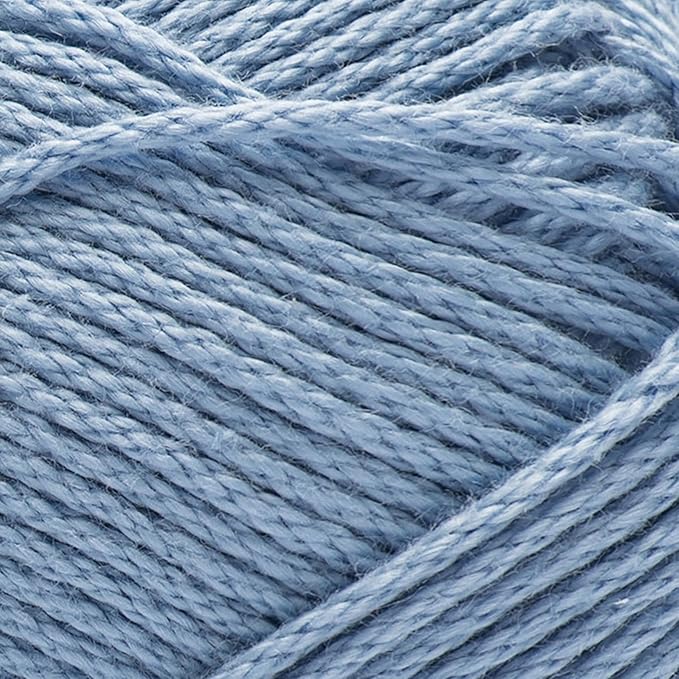 Caron All Day Cotton Yarn - 100g/3.5oz - 100% Mercerized Cotton - 173 Yards Bundle with Bella's Crafts Stitch Markers (Eyes Blue)