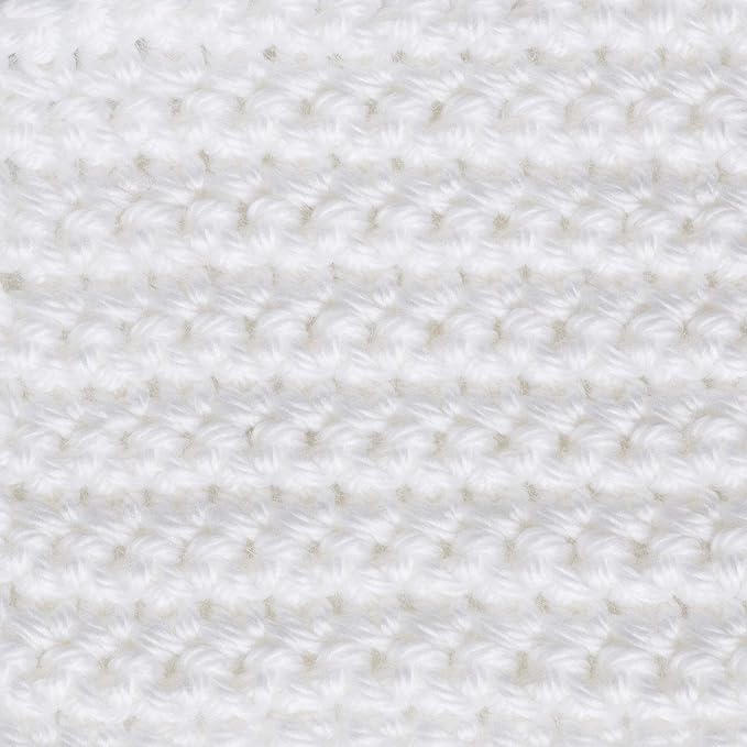 Caron Simply Soft Yarn - 6 Pack Bundle with Needle Gauge (White)
