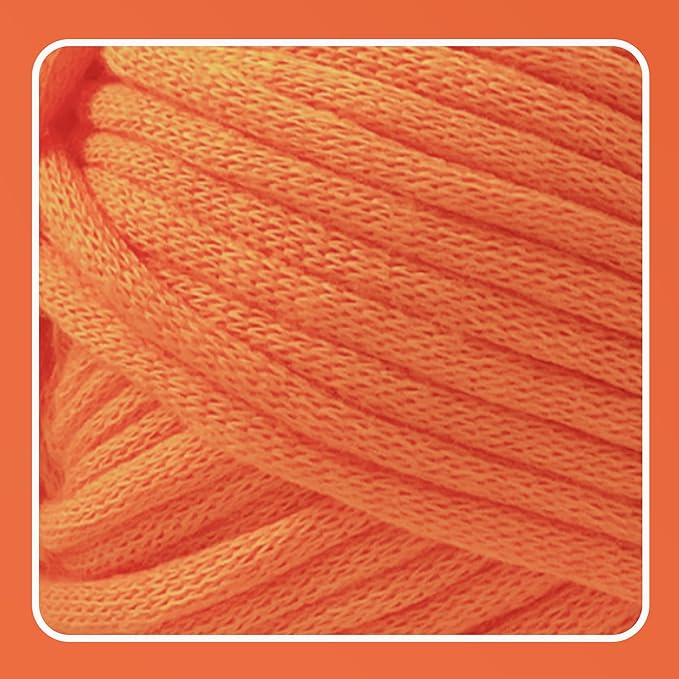 3.5Oz/120yds Orange Beginner Easy Yarn for Crocheting and Knitting;Worsted-Weight Medium #4;Cotton Blend Yarn for Beginners Amigurumi DIY(Orange,1 Skein)