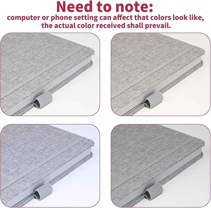 Vienrose 8.3"x8.3" Sketch Books, Linen Cover Hardbound Sketching Book with Acid-Free Paper, Drawing Pad for Kids, Beginners & Professionals, Art Supplies for Adults & Students(Grey, 60 Sheets)