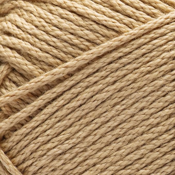 Caron All Day Cotton Yarn - 100g/3.5oz - 100% Mercerized Cotton - 173 Yards Bundle with Bella's Crafts Stitch Markers (Jute)