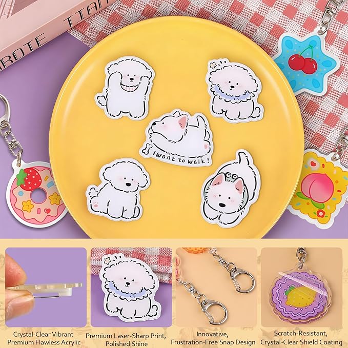 Gryast Complete Student Stationery Set Junk Journal Kit - All-in-One Scrapbook Supplies with Dog Pins, Pens, Stickers, Notebooks & More | Creative Journal Supplies for Memory Keeping(Pink)