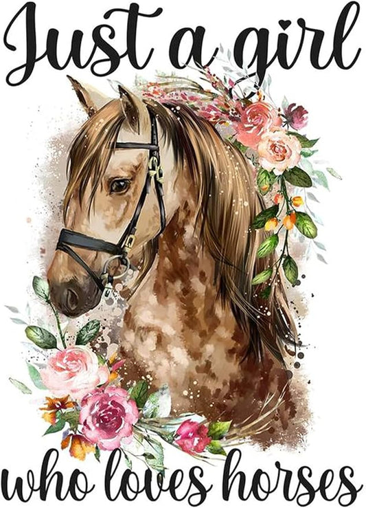 FOXKISS Art Craft Kit, Full Drill Diamond Dots Painting for Adults, Horse Design, 12x16inch