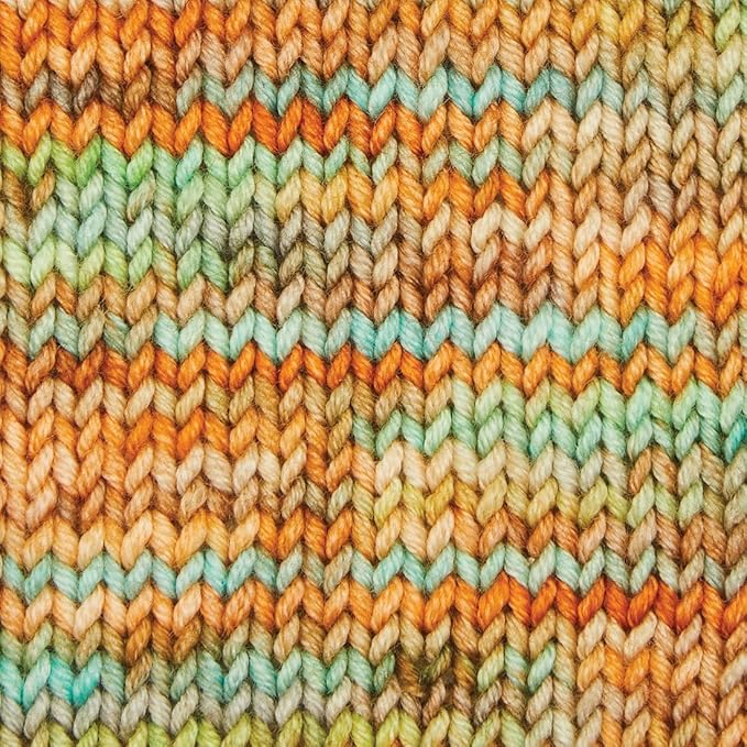 KnitPro Symfonie Fingering Weight Hand Dyed Variegated Yarn Skein | Extra Fine Merino Wool & Polyamide Blend for Knitting & Crocheting, Oeko-TEX Certified 400m, 100g | Terra Lagoon Dream