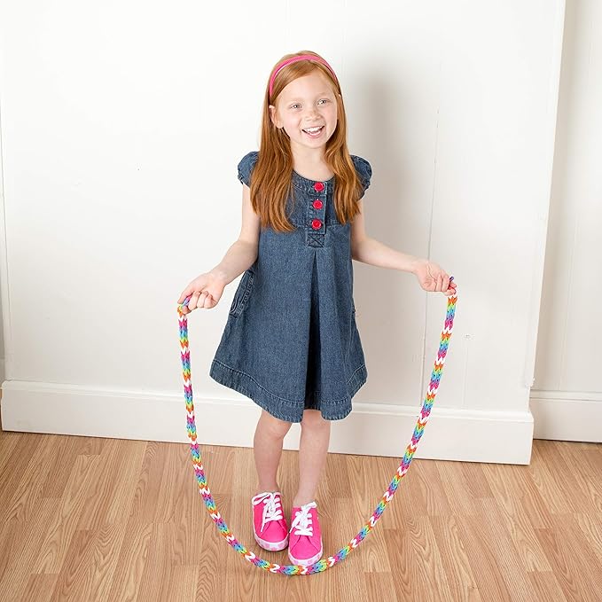 Made By Me Craft Loops Refill, Includes 210 Weaving Loom Loops in 7 Vibrant Colors, Potholders, DIY Craft Kit for Kids