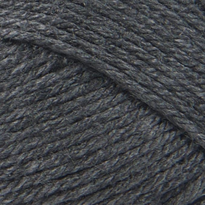 Lion Brand Yarn Basic Stitch Anti-Pilling Yarn for Crocheting, Knitting, and Crafts, Charcoal Heather, 3 Pack