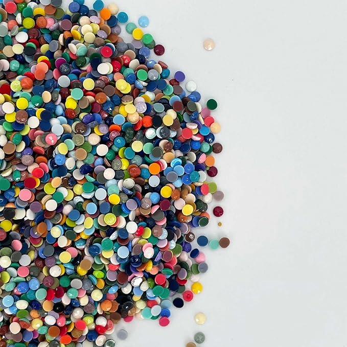 Diamonds Painting Accessories,Replacement for Missing Round Drills 777 778 779 780,Rhinestone Resin Diamond Drill,4 Colors Beads Gems Stones,3500pcs per Color