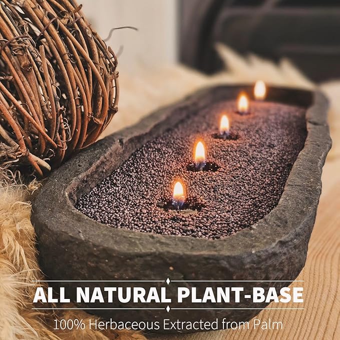NICEME Black Customized Powder Candle Making Kit, 26Oz Candle Sand with Wicks Pearled Candle Wax for DIY Candles Making Non-Toxic Natural Refillable Sand Beaded Wax for Home Decoration Wedding Party
