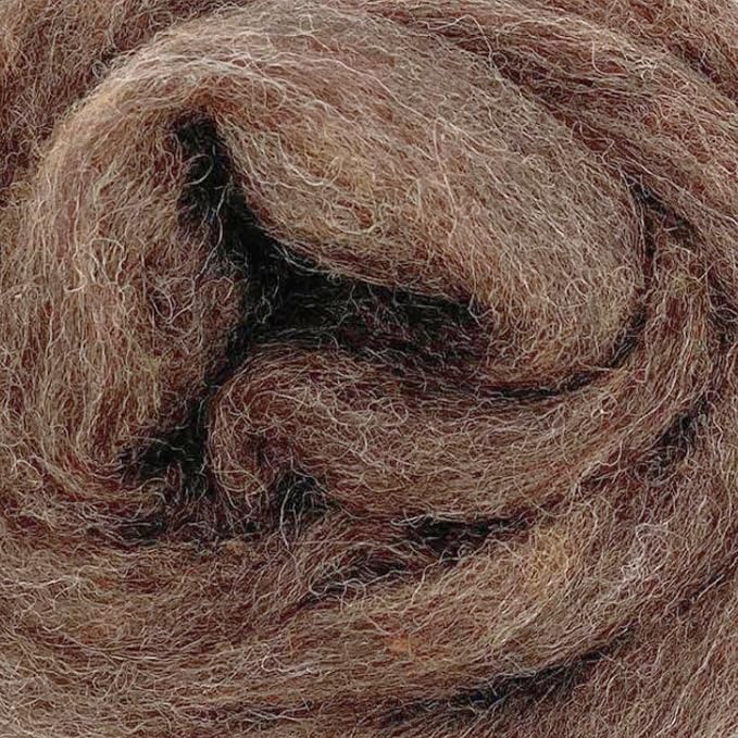 Corriedale Carded Sliver Wool Roving Variety Bundle | Best Core Wool for Needle Felting, Spinning, Wet Felting, Weaving, Dryer Balls, Yarn Roving - Ethically Sourced (Autumn Harvest)