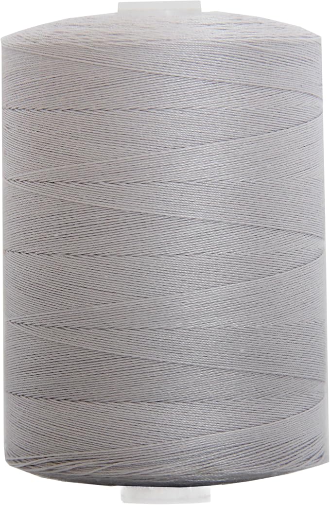 Threadart 100% Cotton Thread | for Quilting, Sewing, and Serging | 1000M Spools 50/3 Weight | Pearl Grey 415