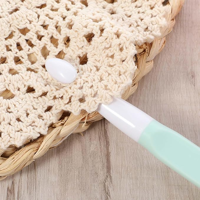 Large Size Crochet with Ergonomiv Handle, 8mm 10mm 12mm 15mm Long Rubber Handle Crochet Hook, Knitting Giant Crochet Hooks for Chunky Yarn, Scarf, DIY, Wool Products