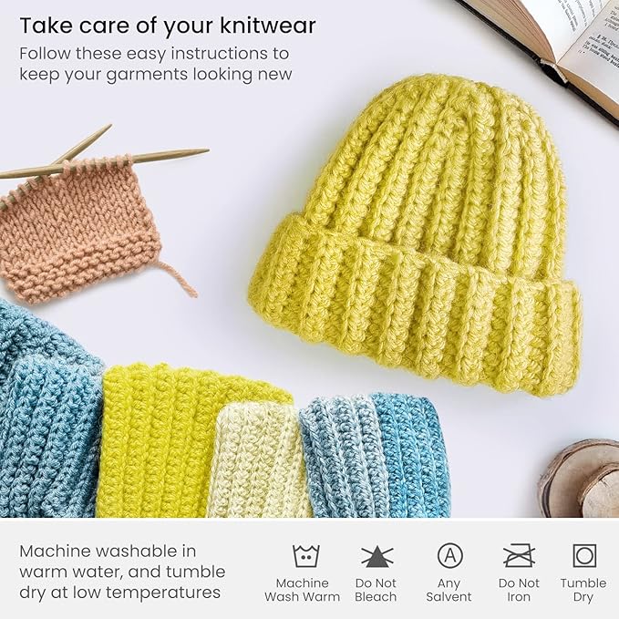 Arteza Acrylic Yarn for Crochet & Knitting, 4 Skeins, 100% Acrylic, 359 Yards Each, Yellow A101, Soft Worsted Yarn for DIY Projects, Amigurumi & More
