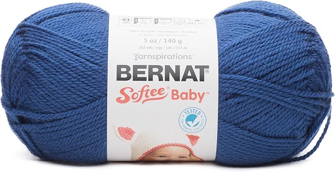 Bernat Softee Baby Yarn, 5 oz, Gauge 3 Light, Navy