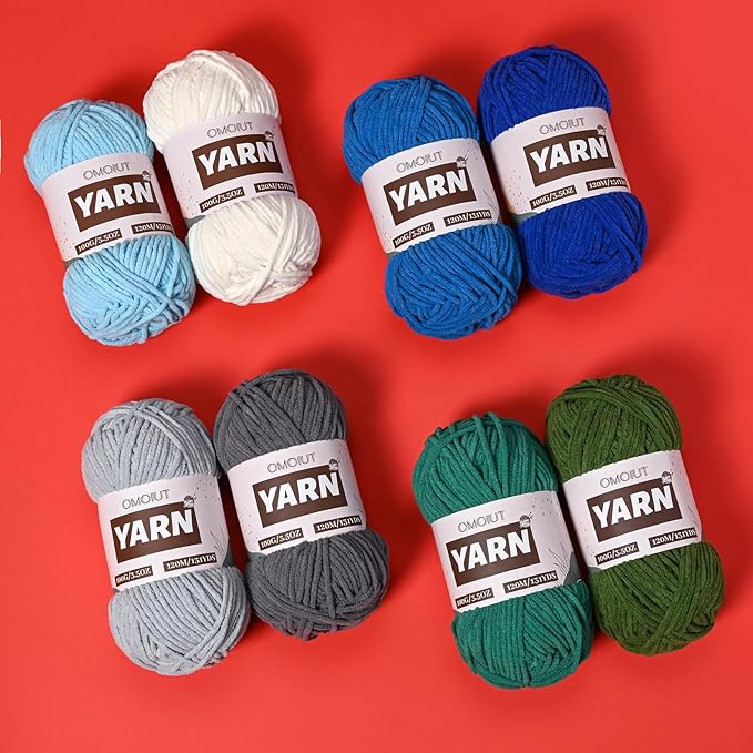 Plush Chenille Chunky Crochet Yarn - Baby Yarn for Crocheting Soft - Velvet Yarns Knitting for Blankets Crafts - Fluffy Amigurumi Yarns 100g / 131yd (Grayish)